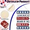 4th of July Decorations Patriotic Wall Decor Memorial Day Wooden Hanging Sign Rustic Red White Blue American Stars Door Sign Large Independence Day Wood Hanging Plaque for Front Door Porch Home